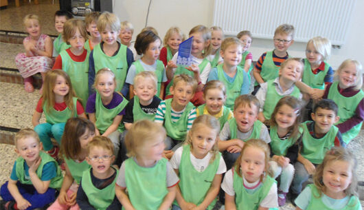 Wettbewerb „Größtes Team“ beim Bambini-Lauf