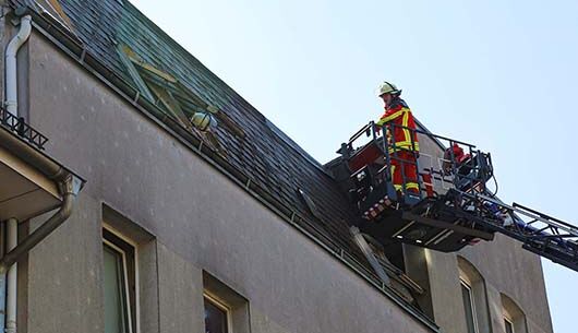 Großeinsatz der Feuerwehr in der Christianstraße 