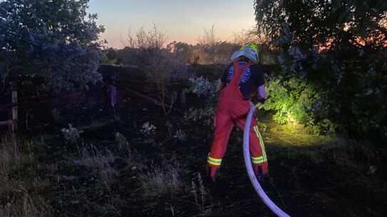 Größerer Busch-und Flächenbrand im Freizeitpark Kaltenkirchen fordert Einsatzkräfte