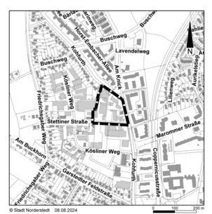 Bebauungsplan-Gebiet Nr. 337 „westlich Kohfurth, nördlich Stettiner Straße“ kann eingesehen werden