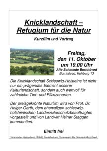 Vortrag "Unsere Knicklandschaft in Schleswig-Holstein - Ein Refugium für die Natur"