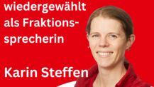 Karin Steffen als Fraktionssprecherin wiedergewählt
