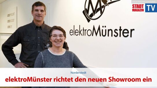 elektroMünster richtet den neuen Showroom