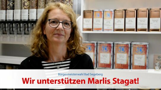 [Wahlwerbung] Wir unterstützen Marlis Stagat!