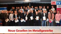 Neue Gesellen im Metallgewerbe